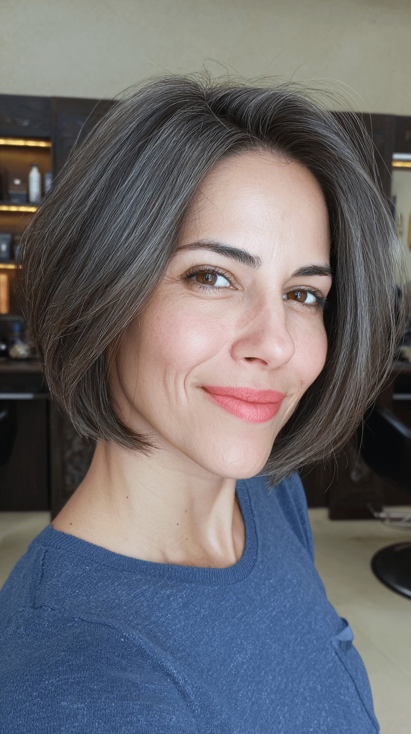 Modern Textured Bob with Effortless Volume