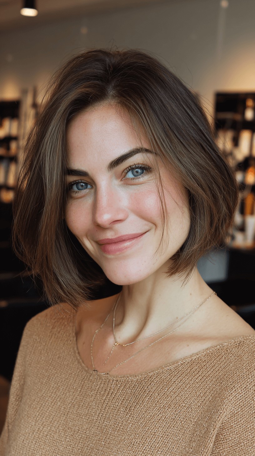 Modern Textured Bob with Face-Framing Layers