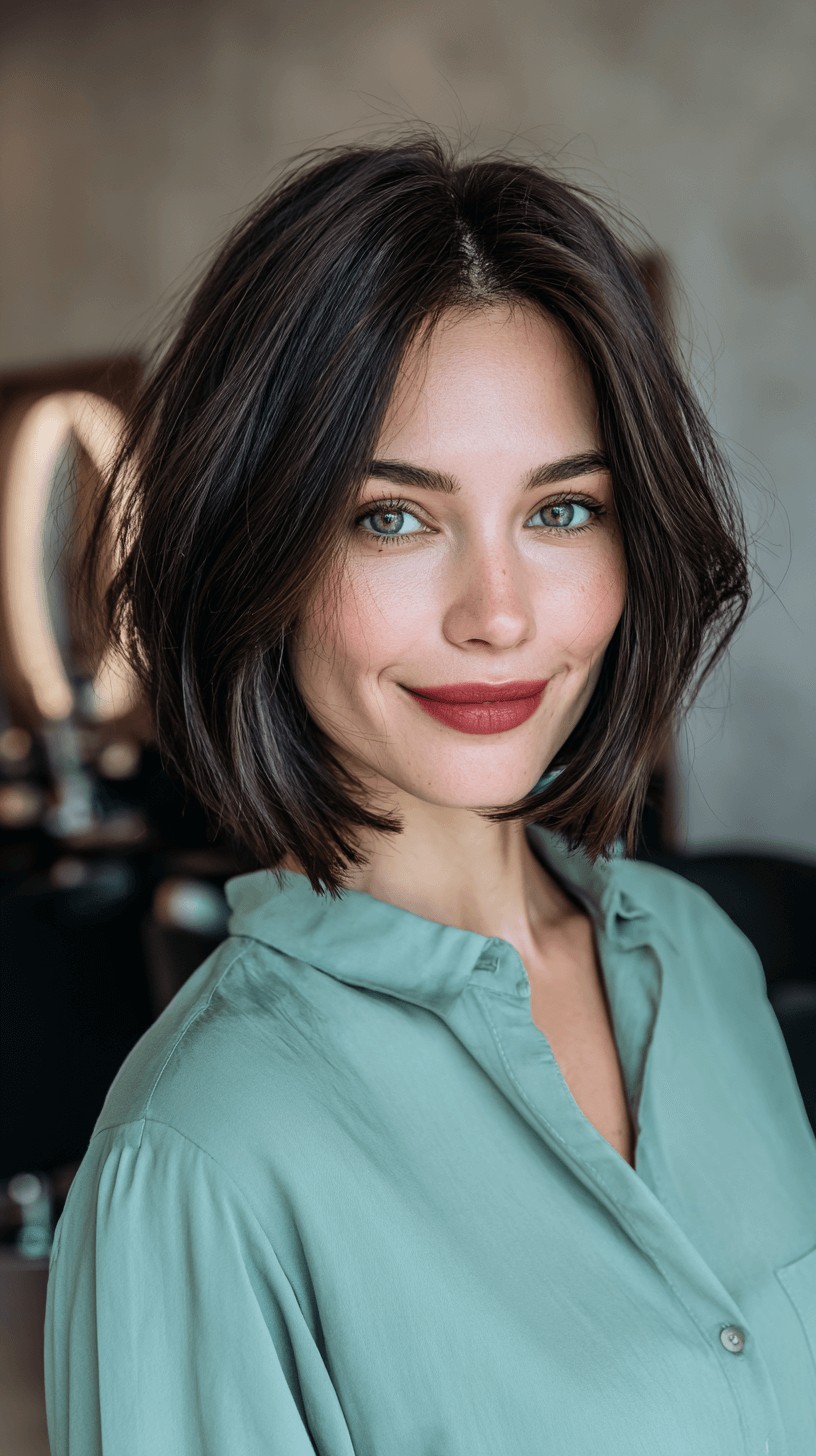 Modern Textured Bob with Subtle Volume