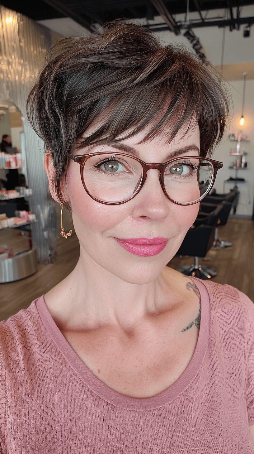 Modern Textured Crop with Soft Bangs