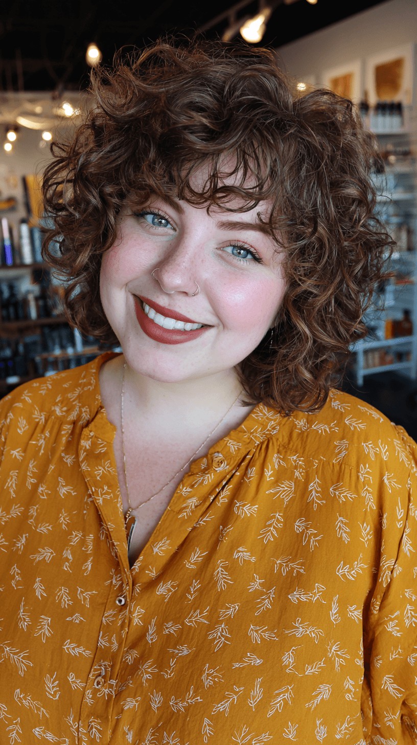 Playful Curly Shag with Defined Texture