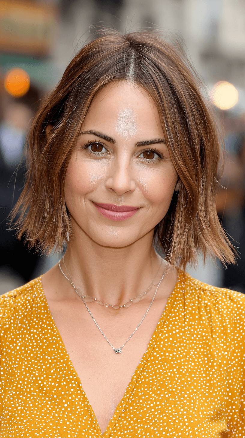 Playful Textured Bob with Subtle Movement