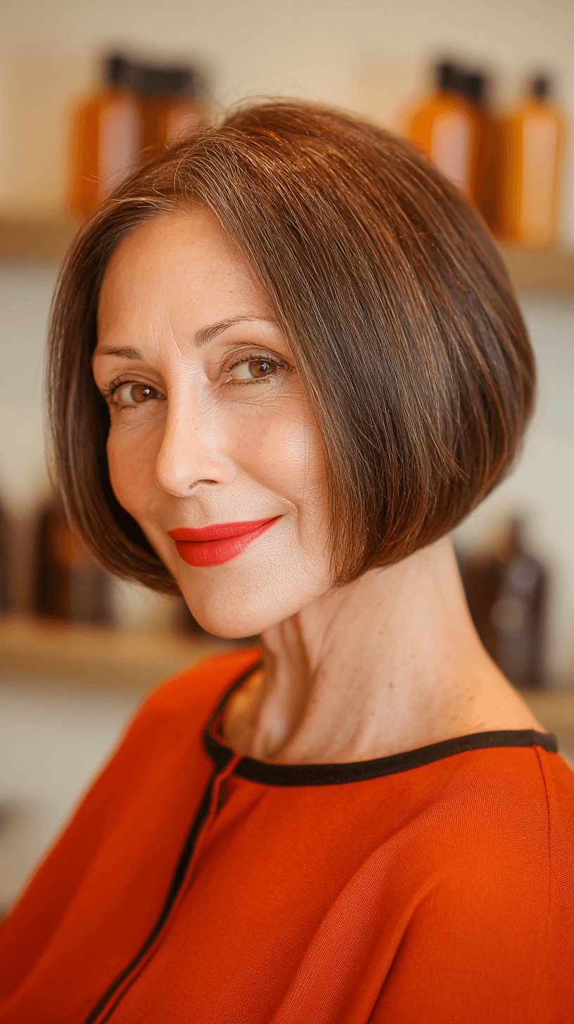 Polished Inverted Bob with Subtle Layers