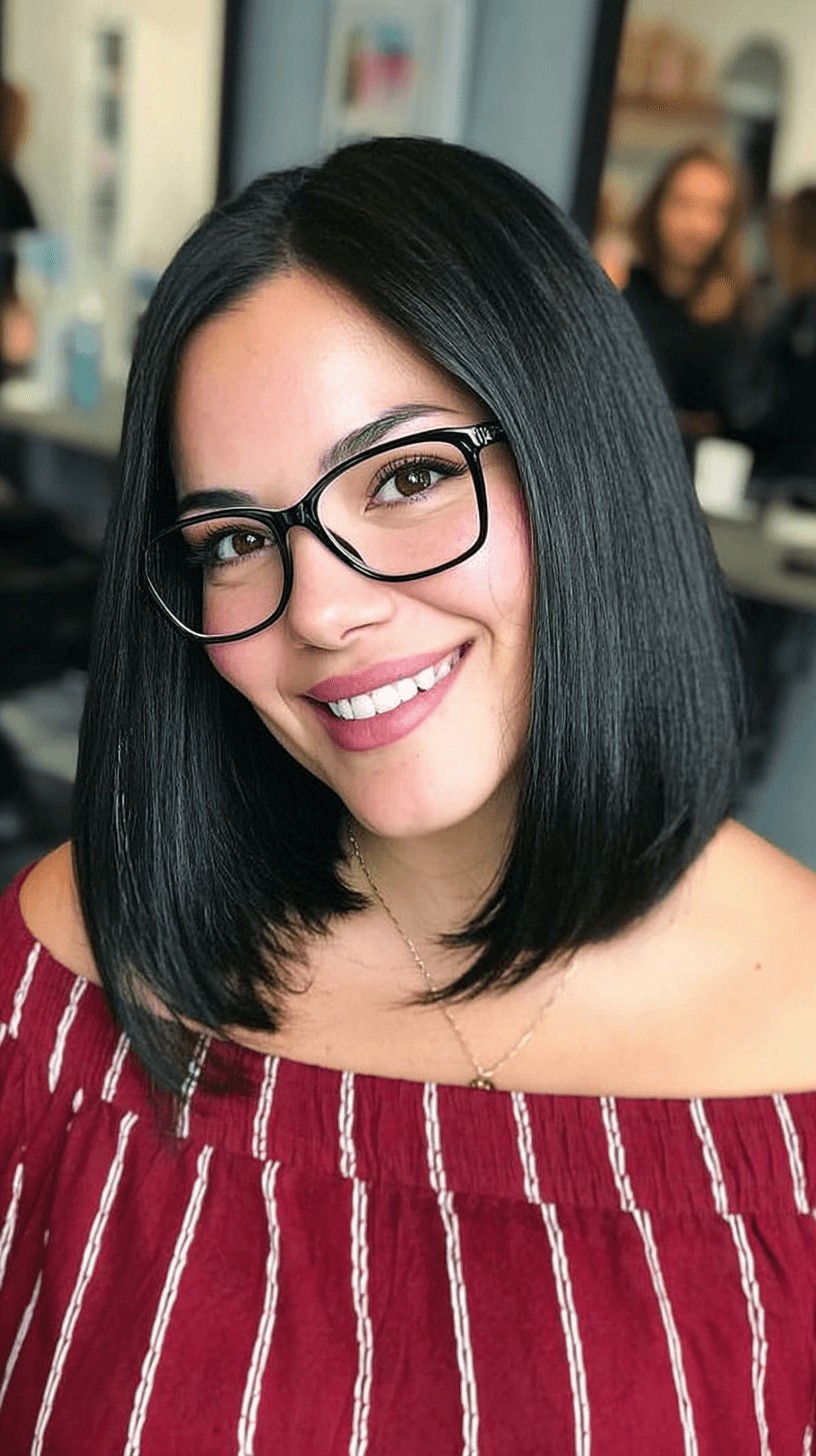 Sleek Blunt Bob with Subtle Layering
