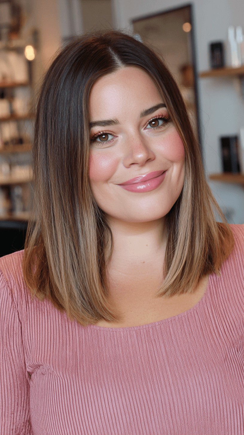 Sleek Mid-Length Blunt Cut with Subtle Layers