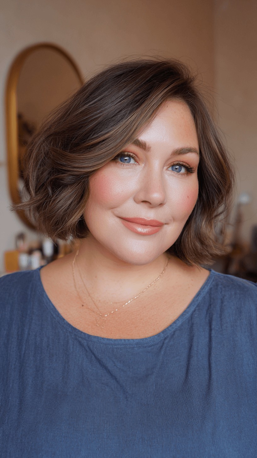 Soft Textured Bob with Subtle Waves