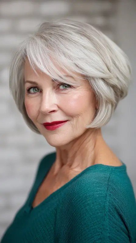 Stylish Feathered Bob with Soft Layers