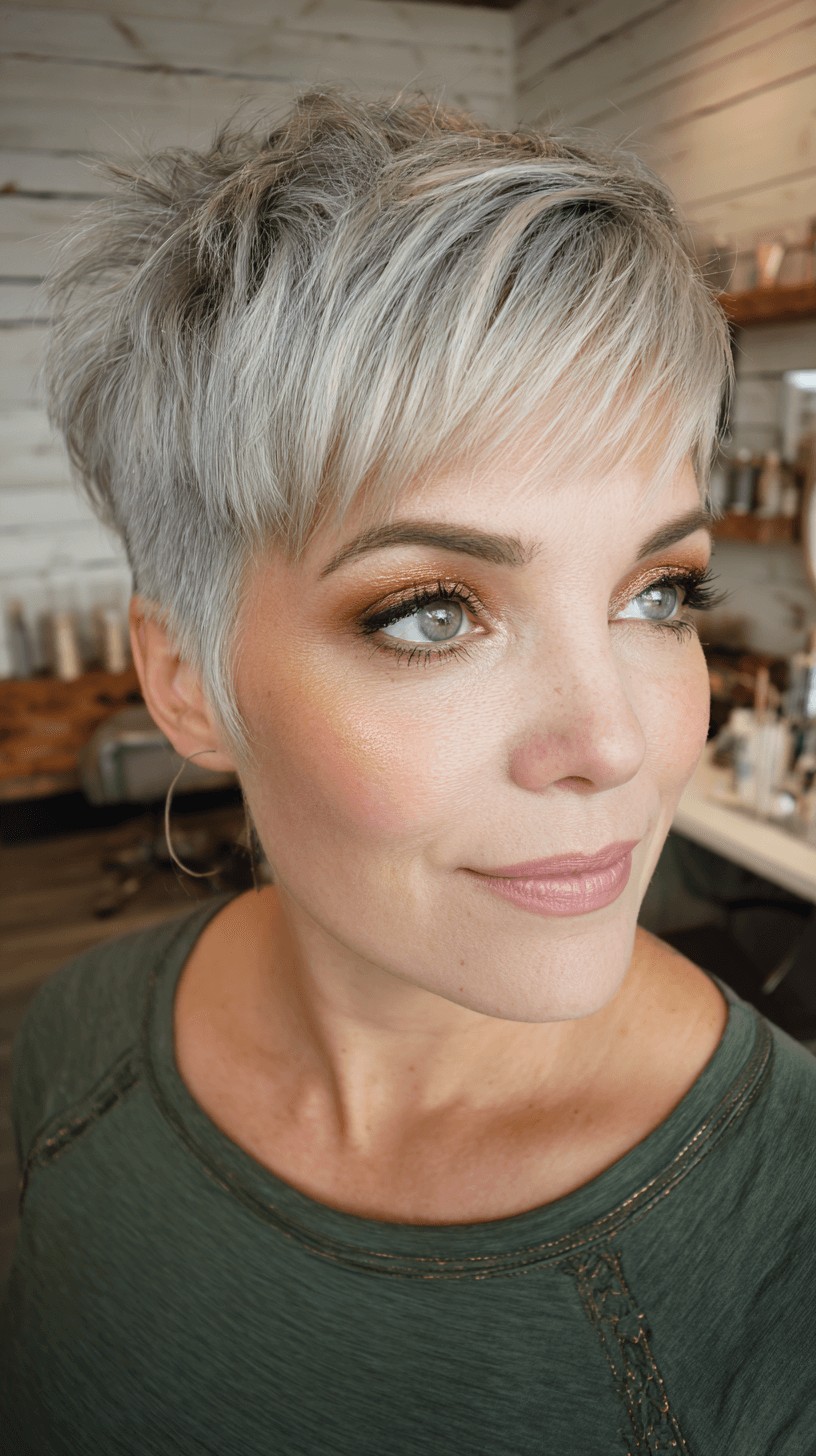 Stylish Short Shag with Textured Layers