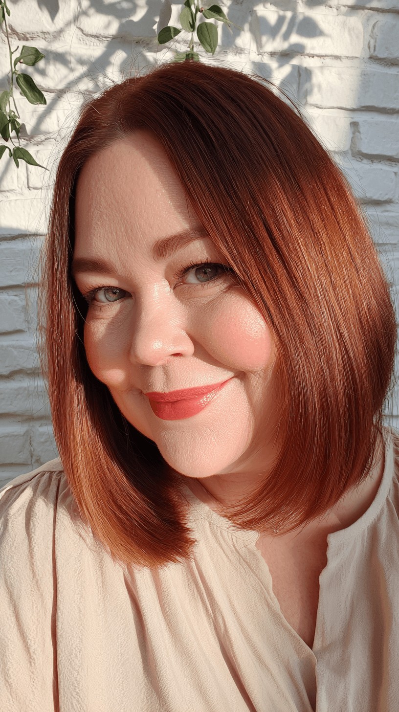 Stylish Straight Lob with Subtle Textured Ends