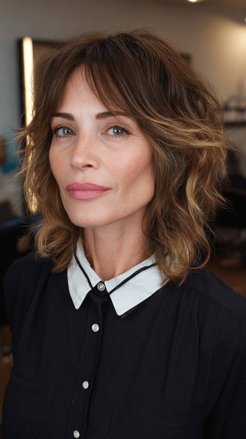 Textured Modern Mullet with Soft Layers