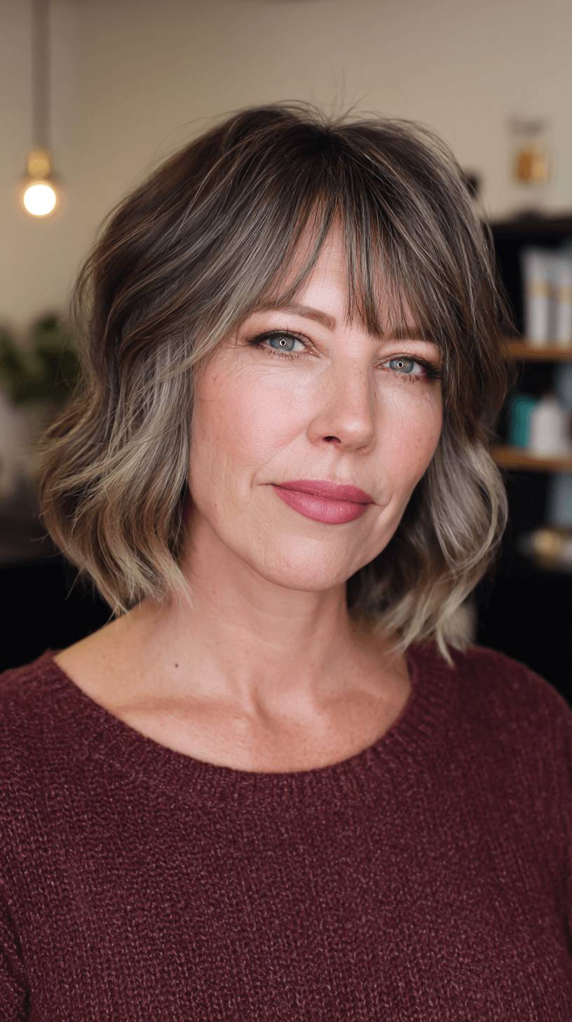 Textured Modern Mullet with Soft Waves