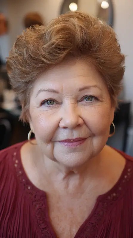 Textured Pompadour Pixie with Soft Volume