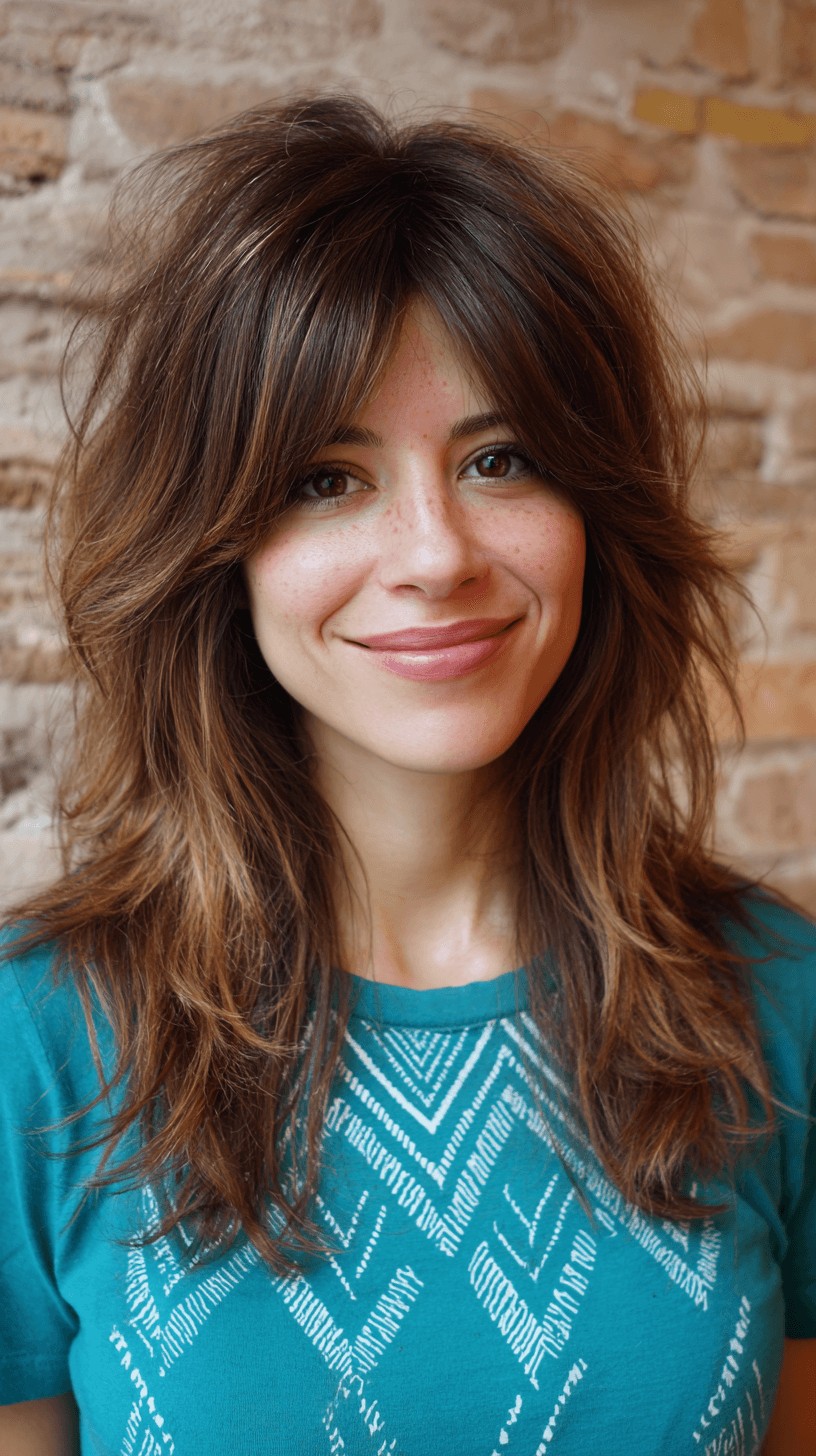 Textured Shag Cut with Wispy Layers
