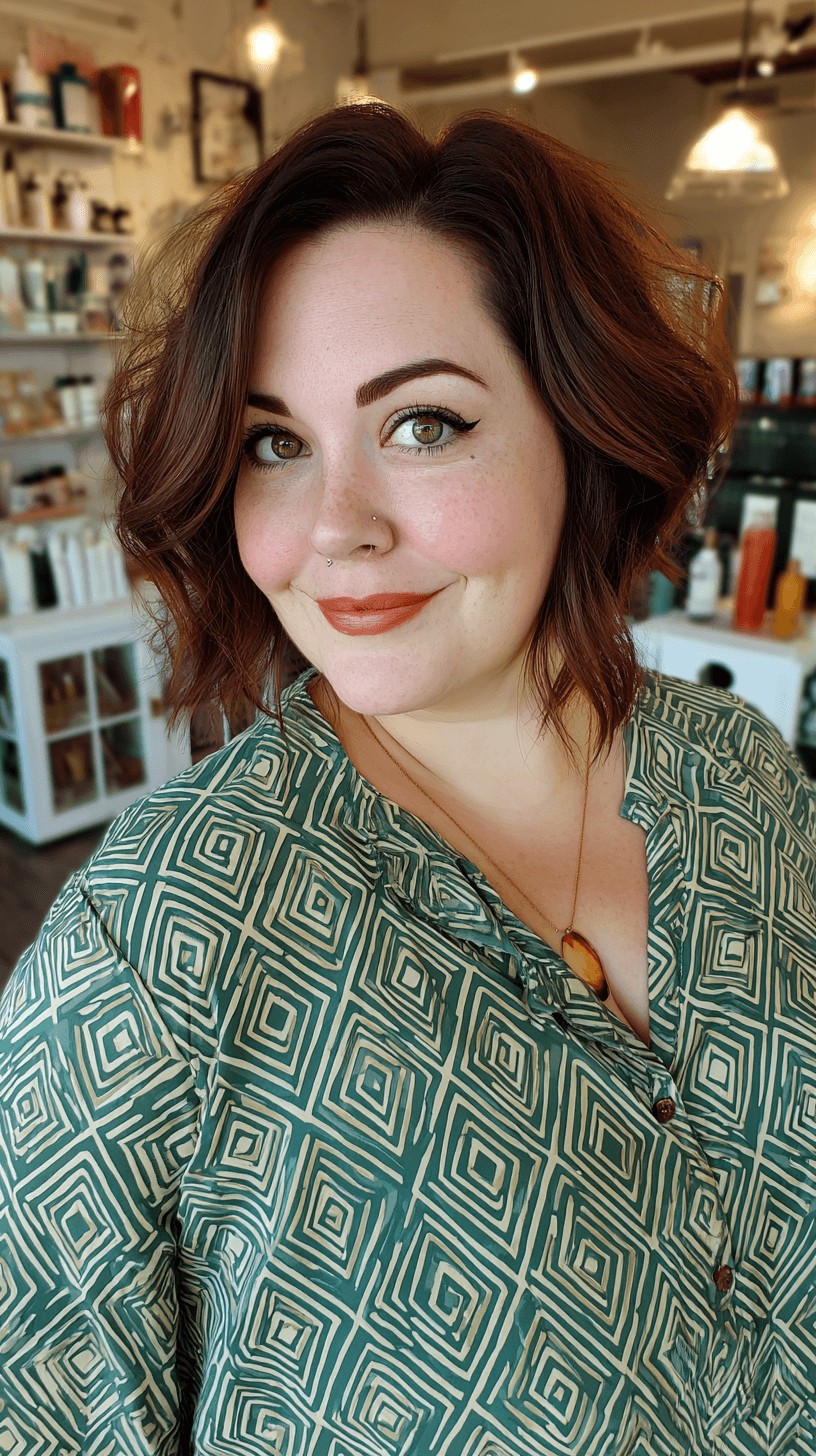 Textured Soft Bob with Face-Framing Layers
