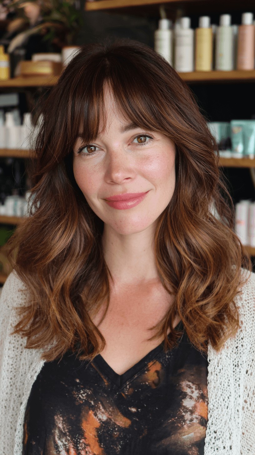 Chic Mid-Length Cut with Soft, Face-Framing Layers