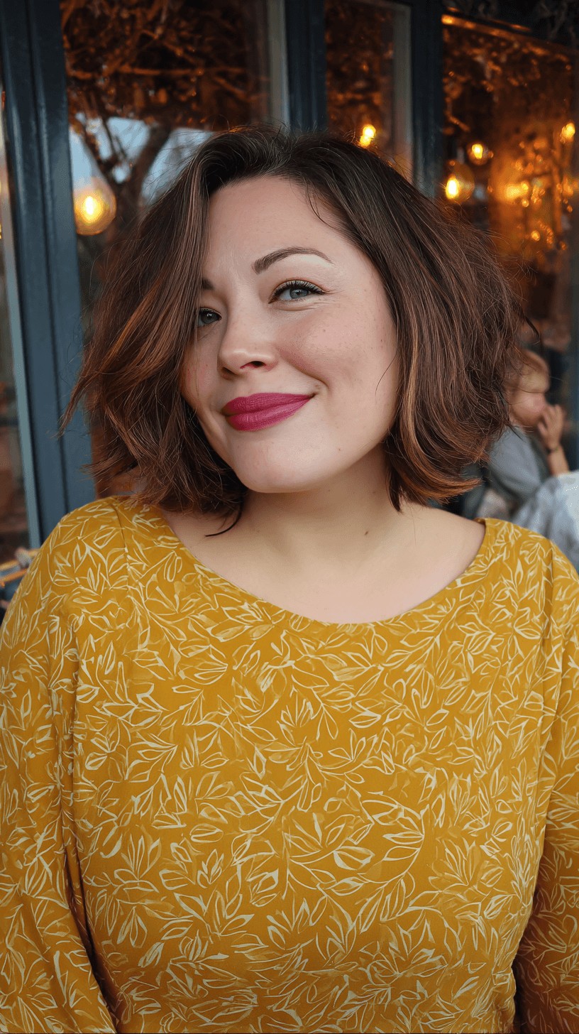 Chic Textured Bob with Soft Waves