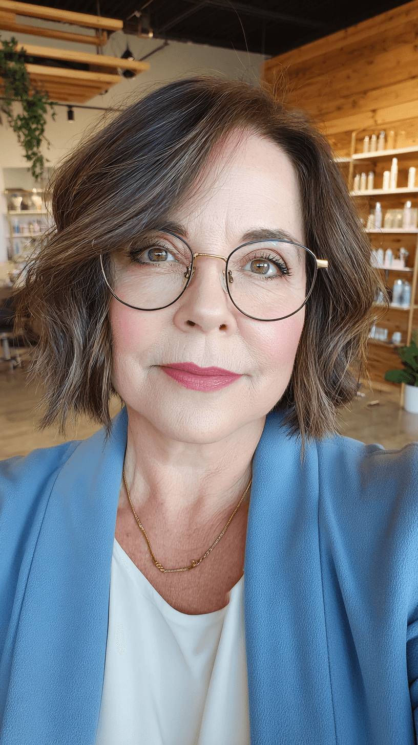 Modern Textured Lob with Soft Waves