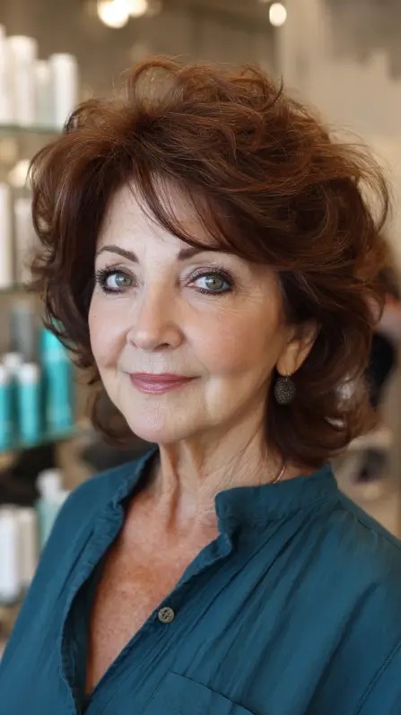 Charming Layered Cut with Soft Voluminous Curls