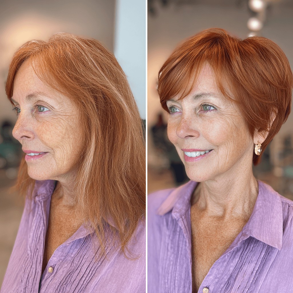 Chic Layered Pixie Bob with Subtle Highlights