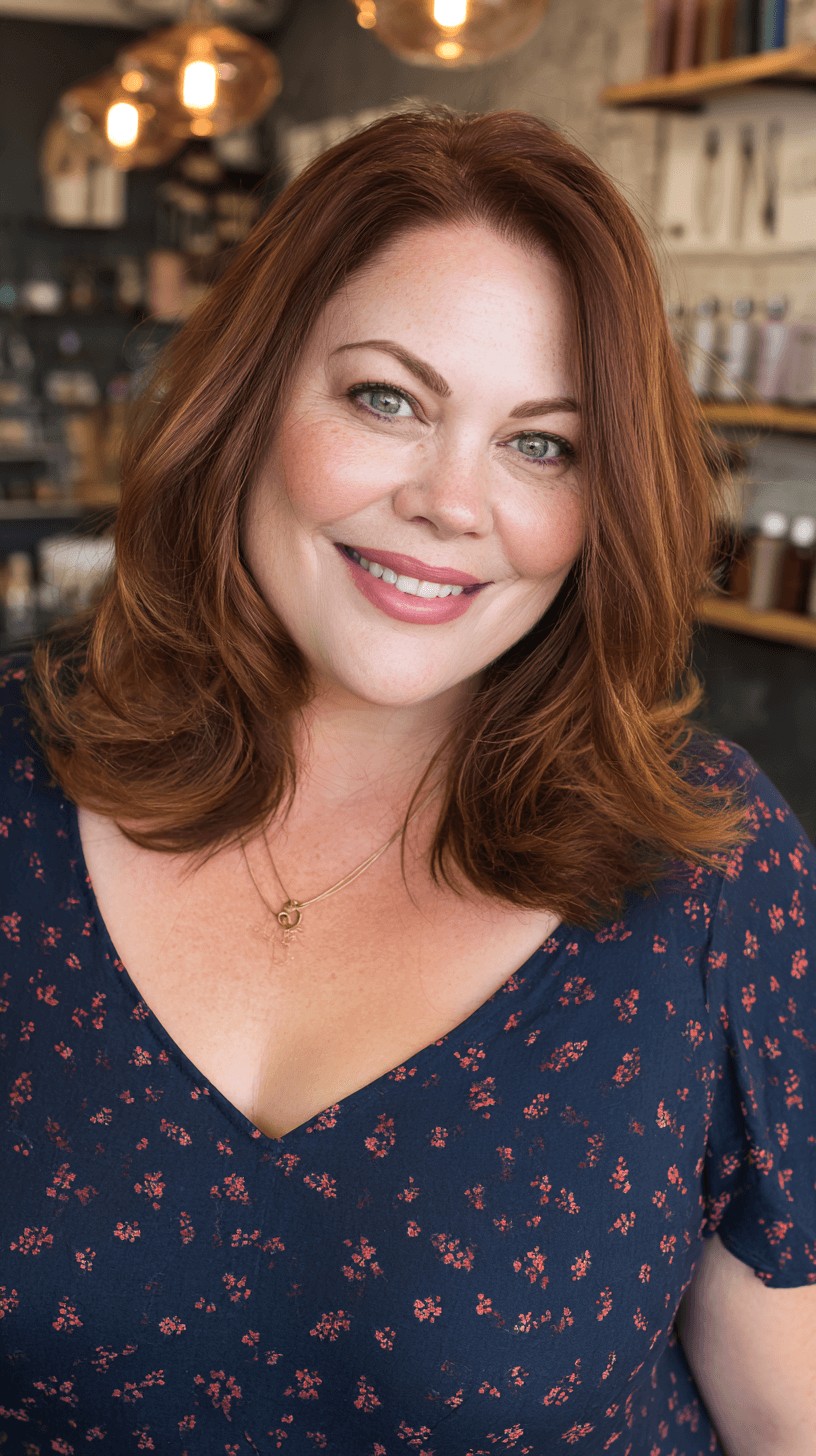 Chic Layered Shoulder-Length Cut with Subtle Waves