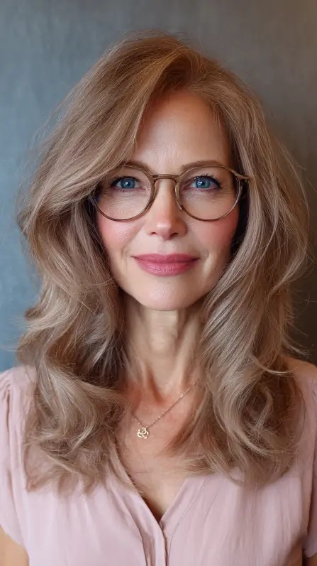 Chic Long Layered Cut with Soft Waves