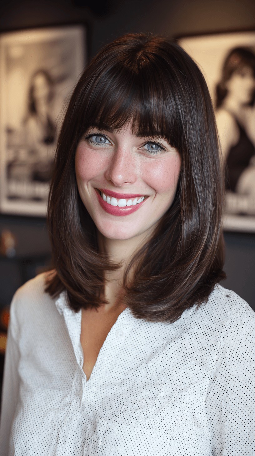 Chic Mid-Length Cut with Soft Face-Framing Layers