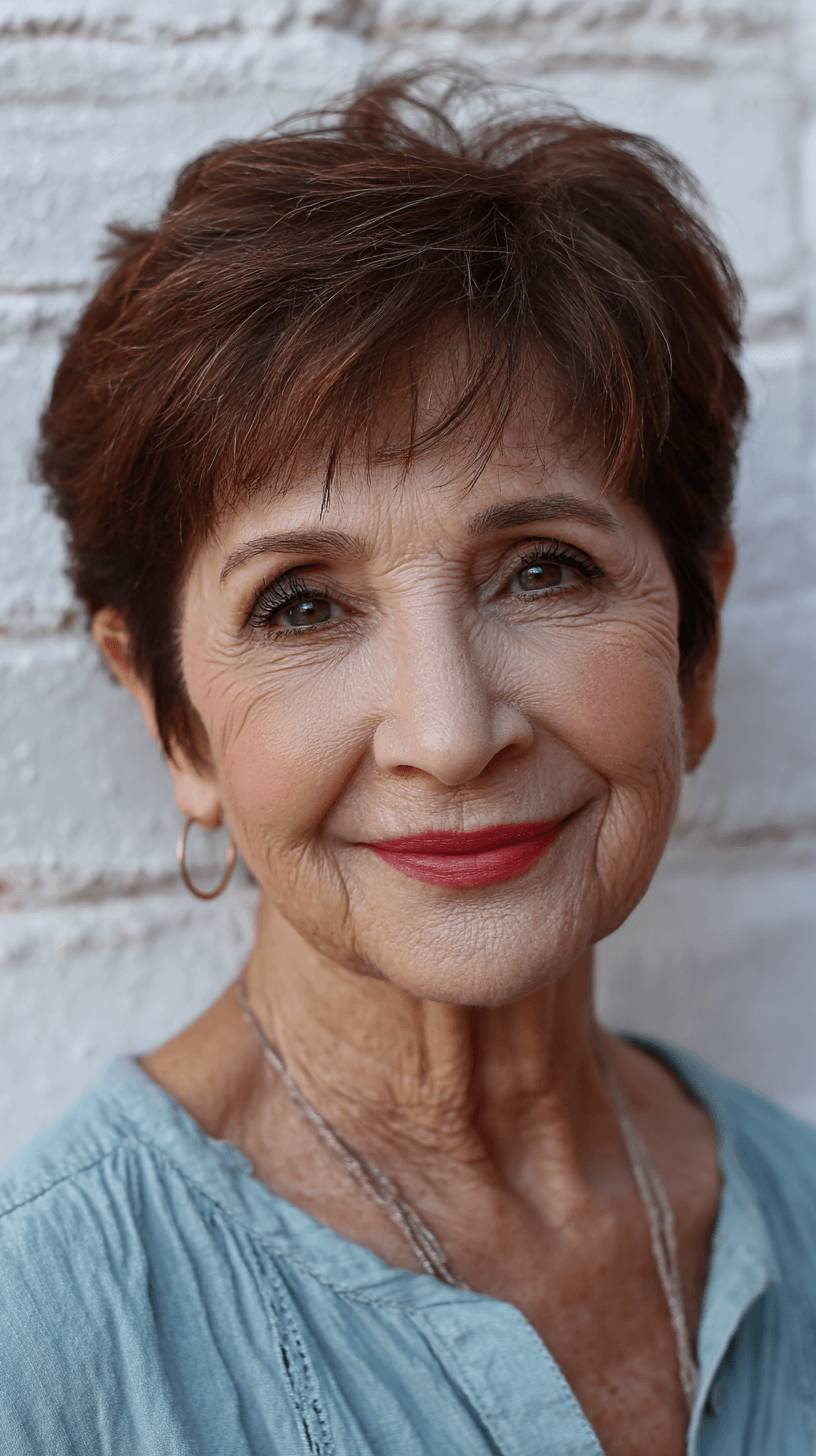 Chic Short Textured Crop with Subtle Layers