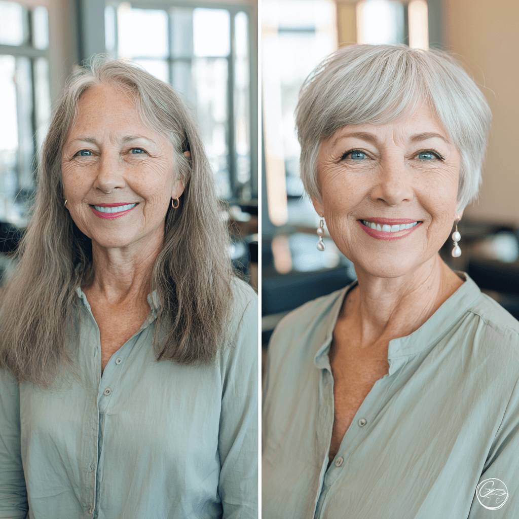 Chic Silver Pixie with Textured Layers