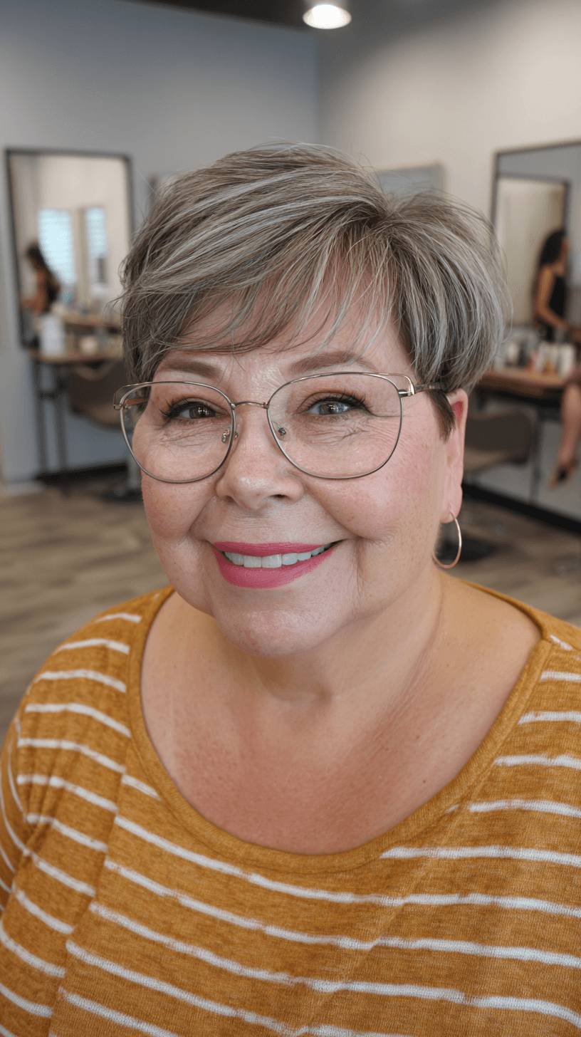 Chic Soft Textured Pixie with Subtle Highlights