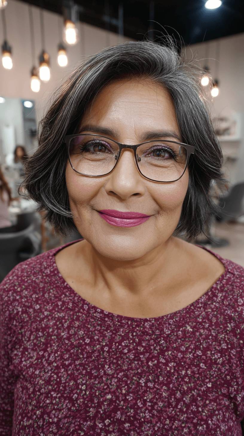 Chic Textured Bob with Soft Face-Framing Layers