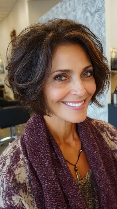 Chic Textured Bob with Soft Layers