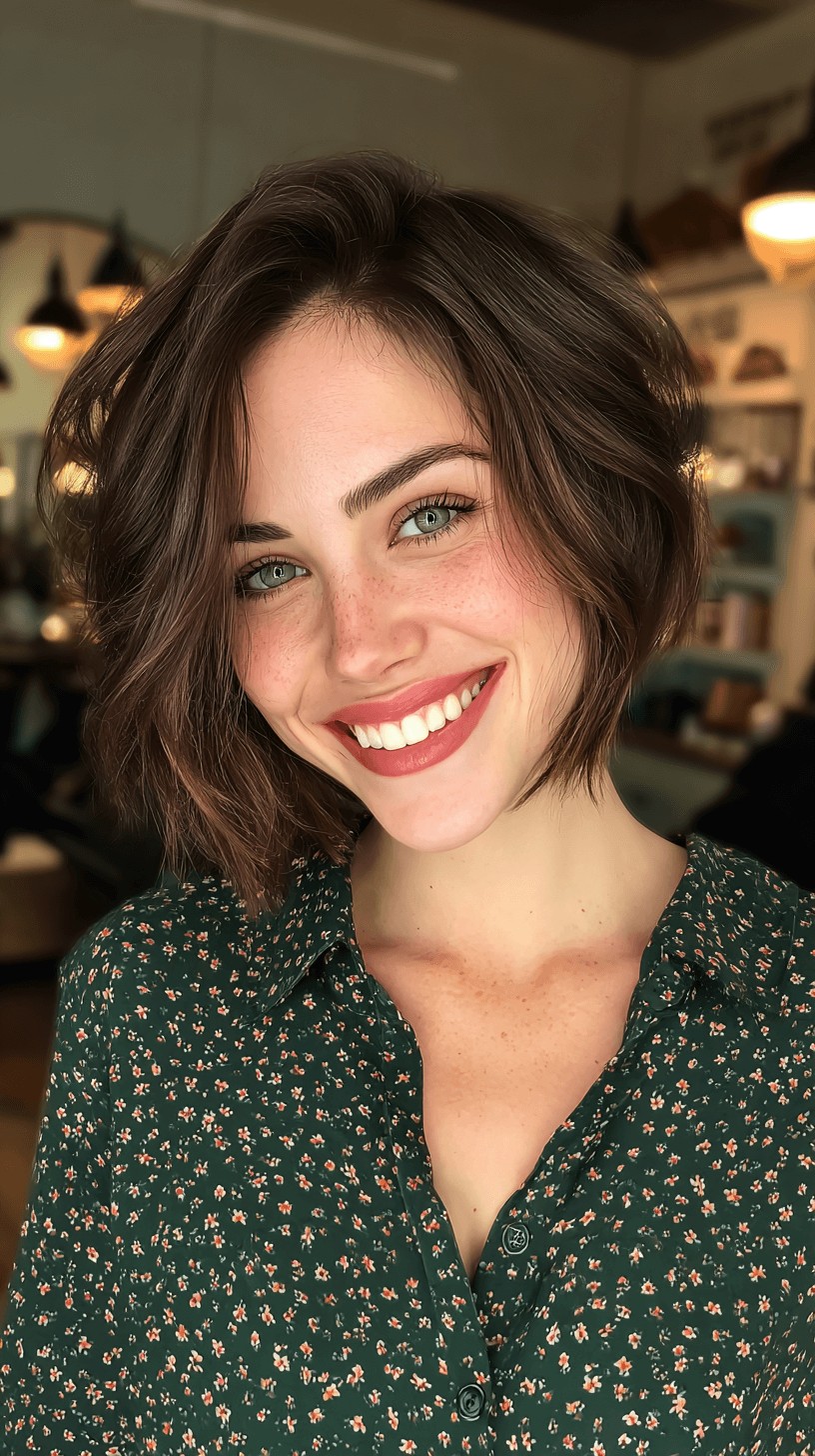 Chic Textured French Bob with Effortless Movement