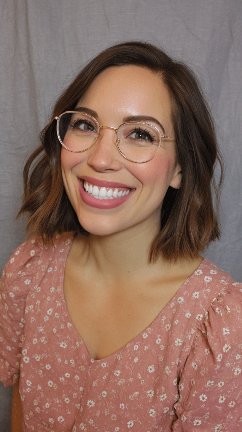 Chic Textured Mid-Length Bob with Soft Waves