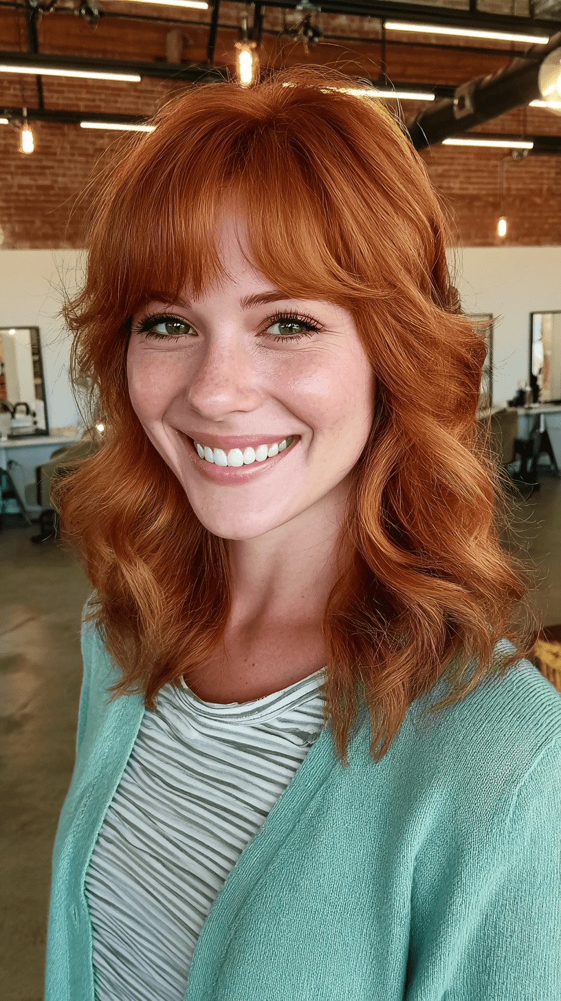 Chic Textured Mid-Length Cut with Face-Framing Layers