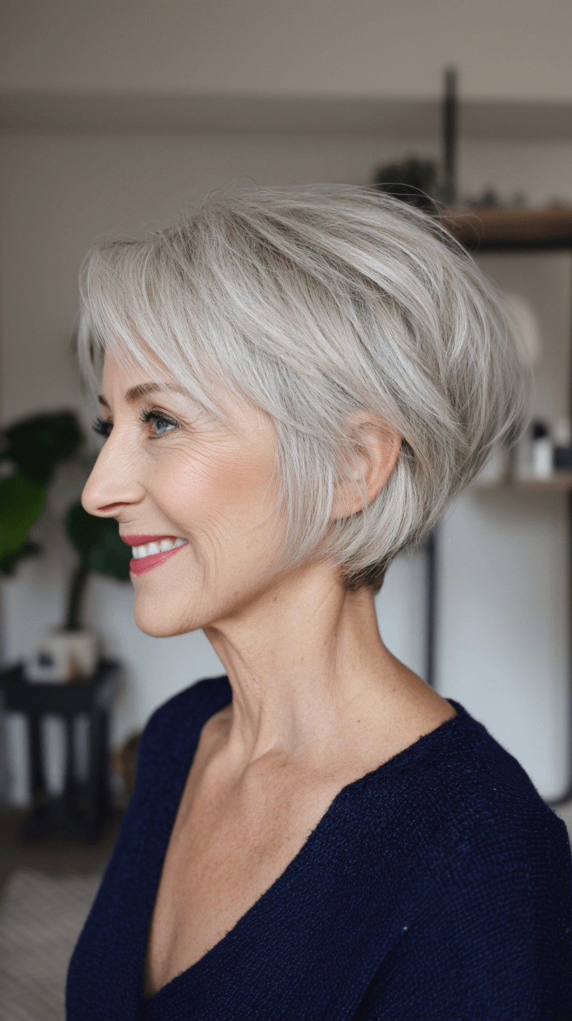 Chic Textured Pixie Bob with Soft Volume