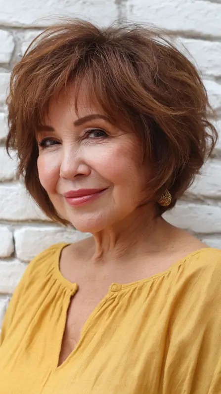 Chic Textured Short Cut with Lively Volume