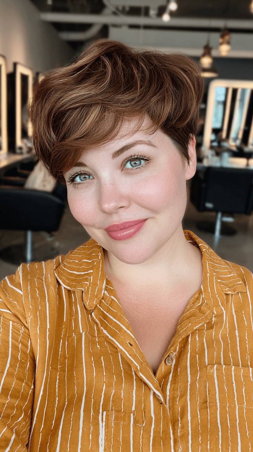 Chic Textured Short Pixie with Soft Volume