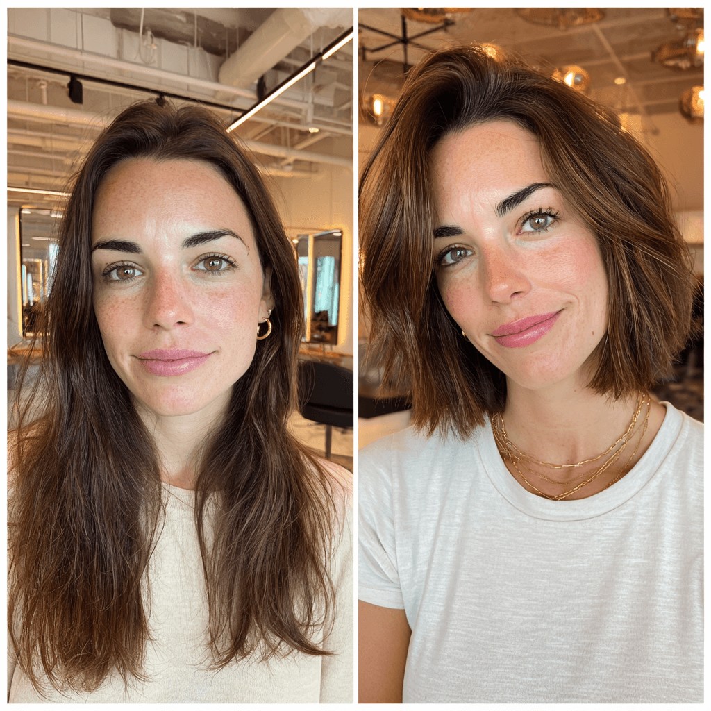 Chic Voluminous French Bob with Subtle Layers