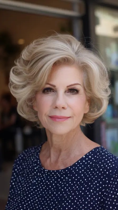 Chic Voluminous Layered Cut with Soft Waves