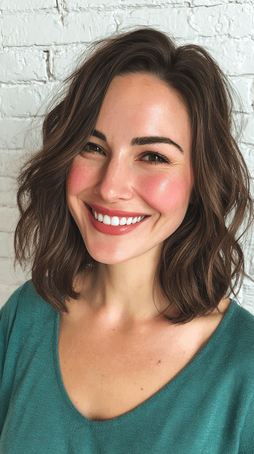 Chic Wavy Mid-Length Cut with Soft Layers