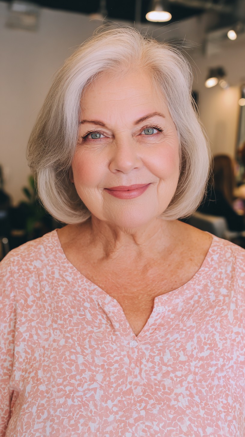 Elegant Soft Blunt Bob with Gentle Layers