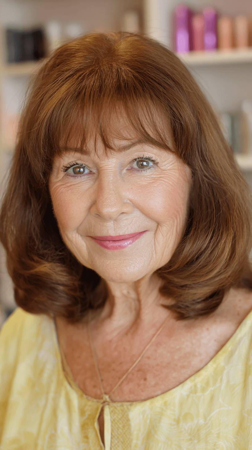 Gentle Layered Bob with Soft Curtain Bangs