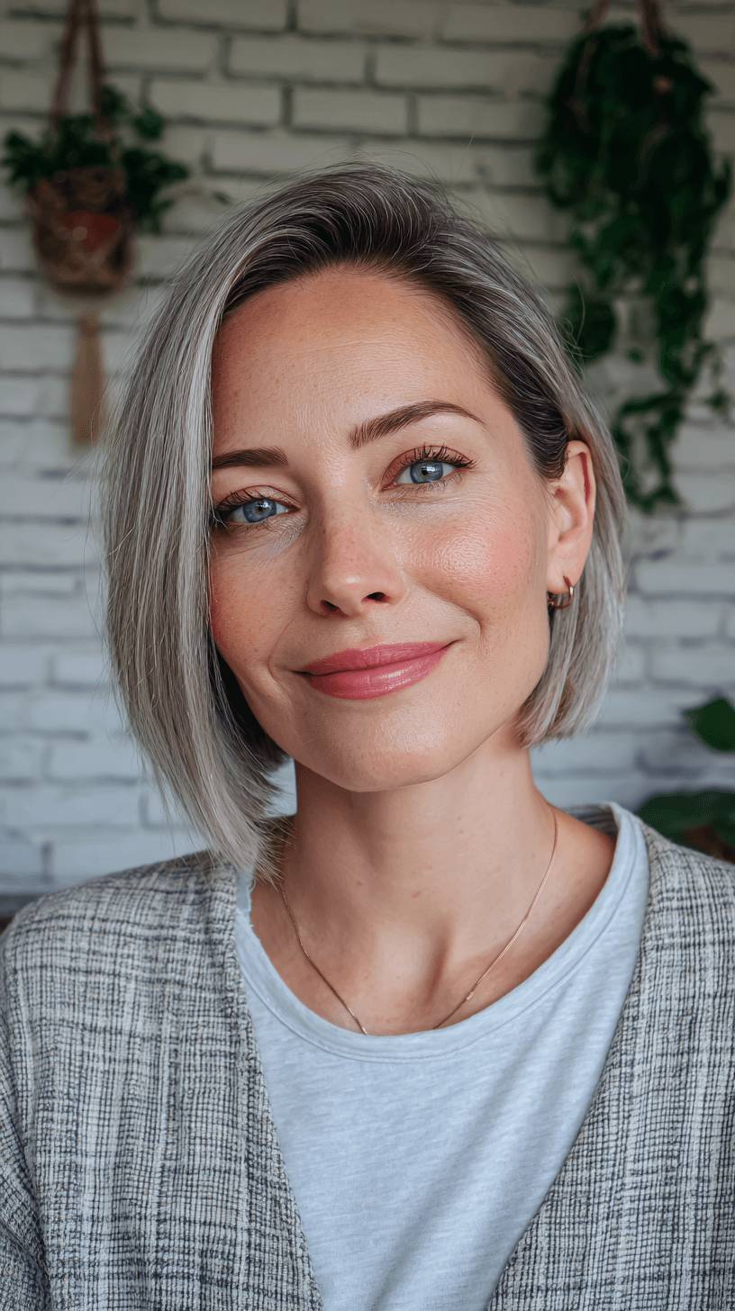 Modern Textured Bob with Subtle Layers