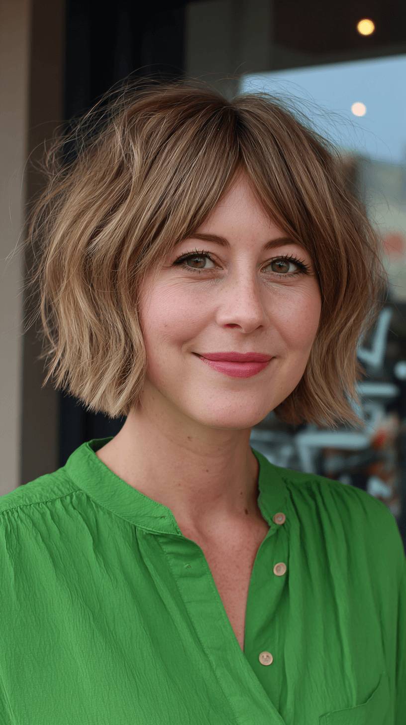 Playful Shaggy Bob with Soft Volume
