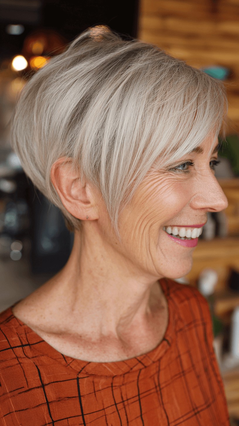 Radiant Asymmetrical Pixie Bob with Soft Layers