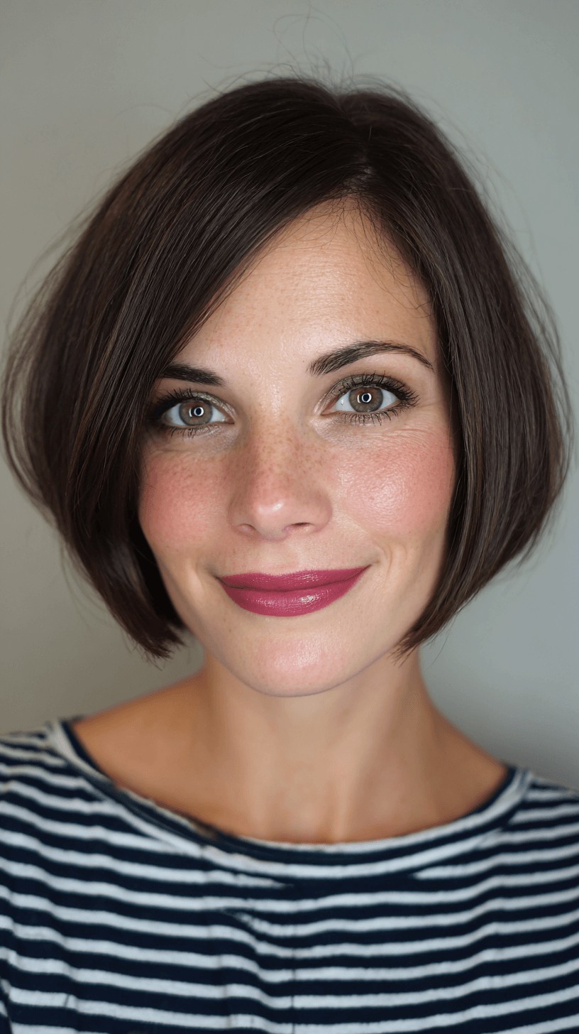 Sleek and Modern French Bob with Soft Movement
