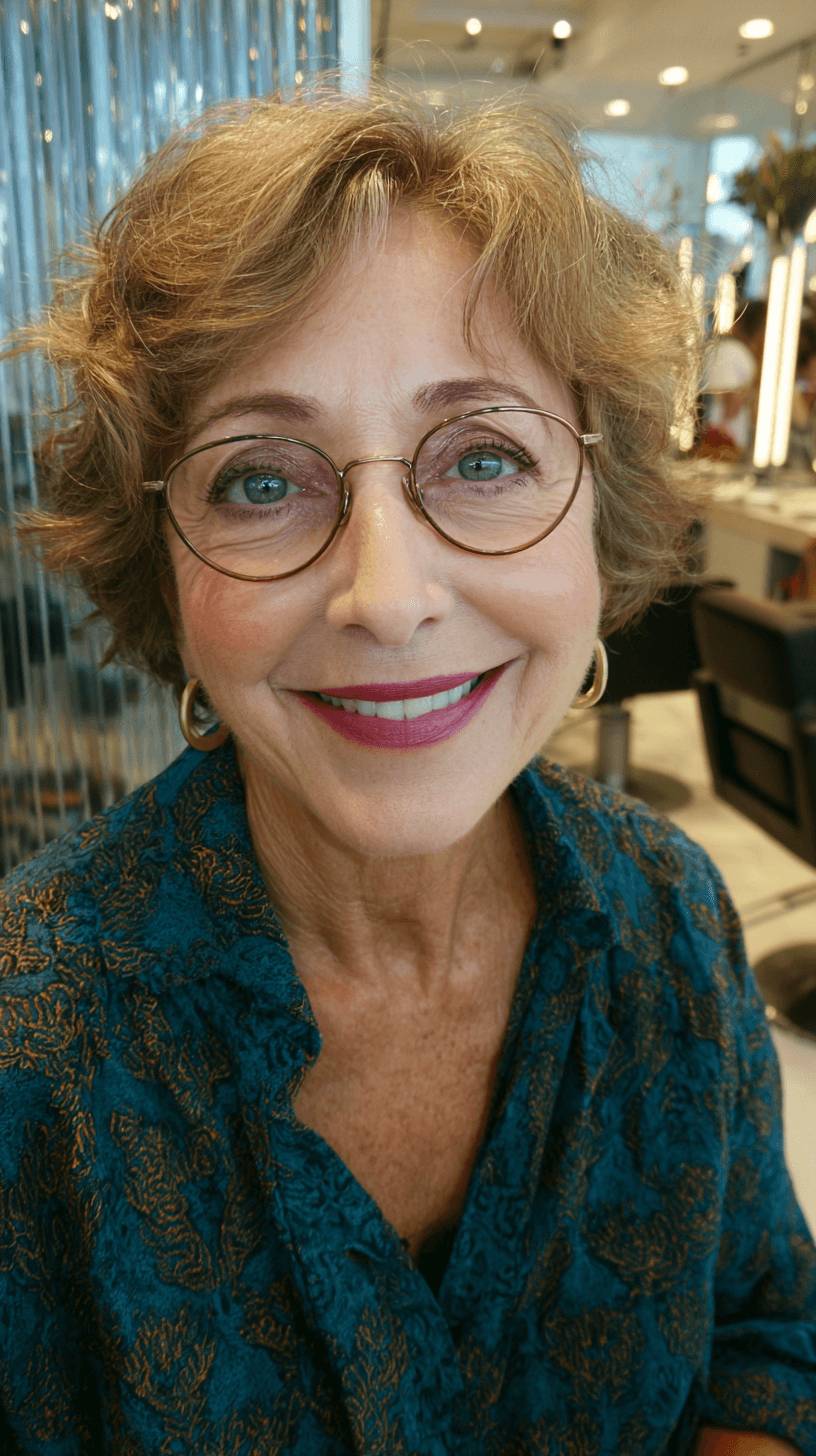 Softly Curled Textured Bob with Gentle Layers