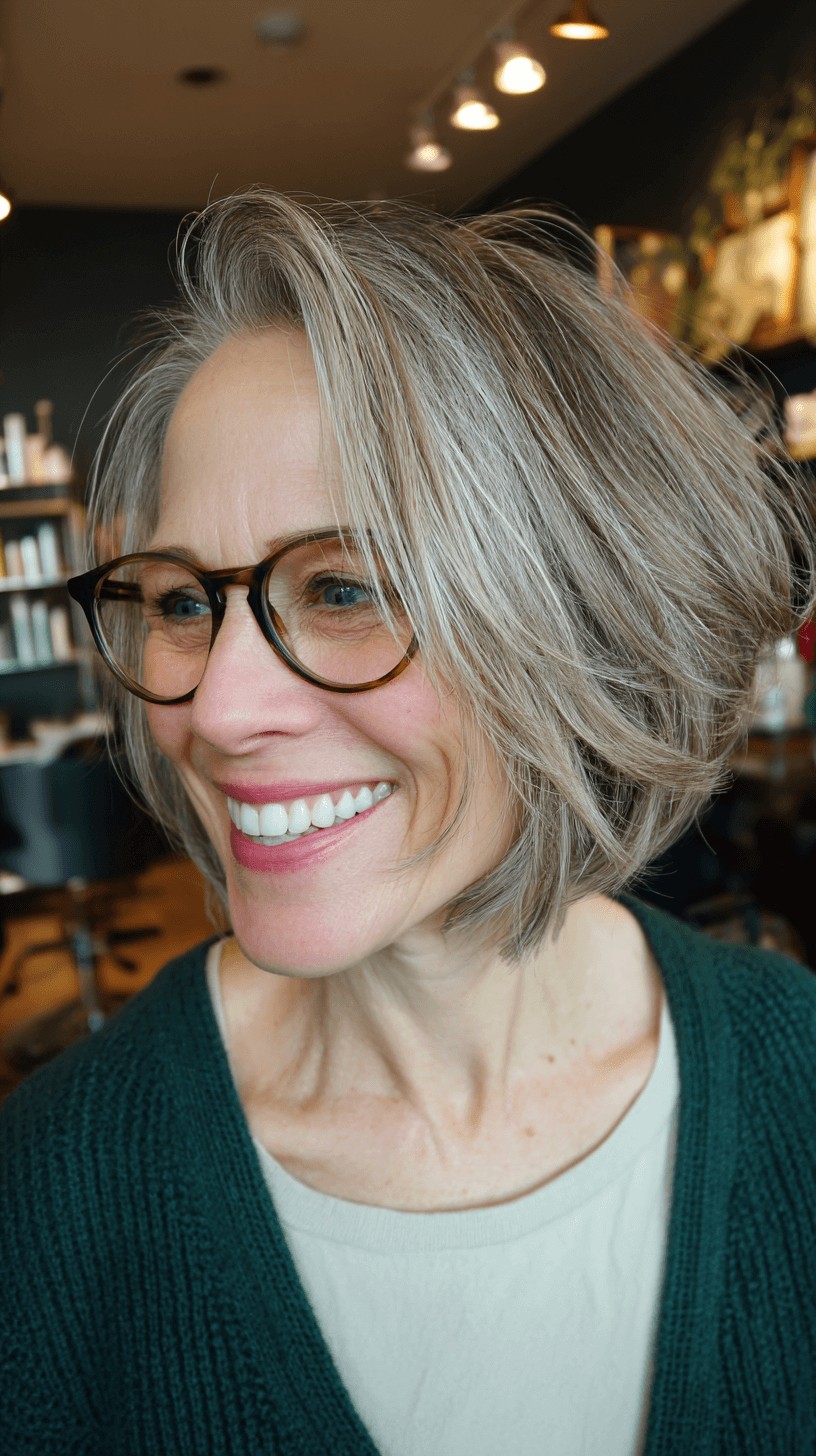 Softly Feathered Bob with Subtle Volume