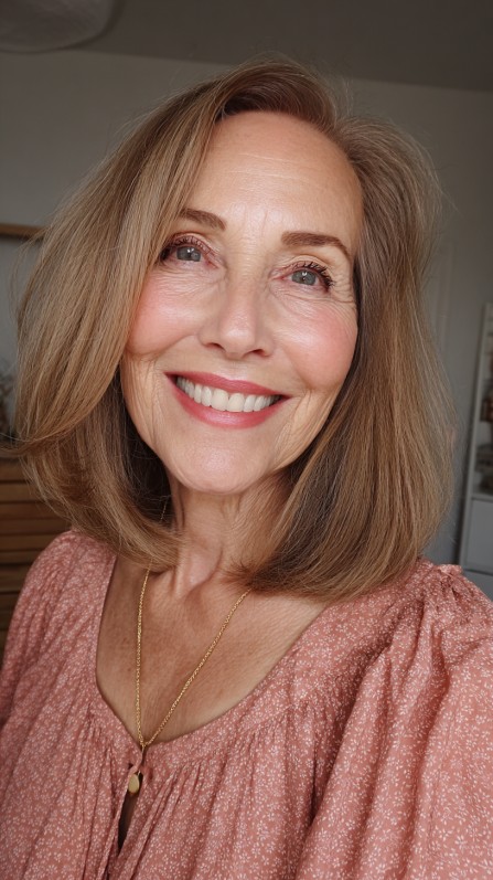 Softly Framed Blunt Cut with Subtle Volume