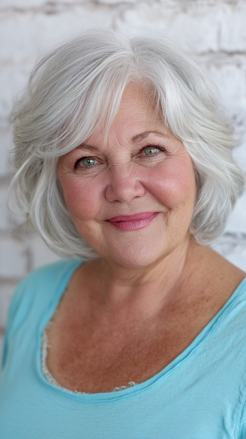 Softly Layered Short Cut with Gentle Waves